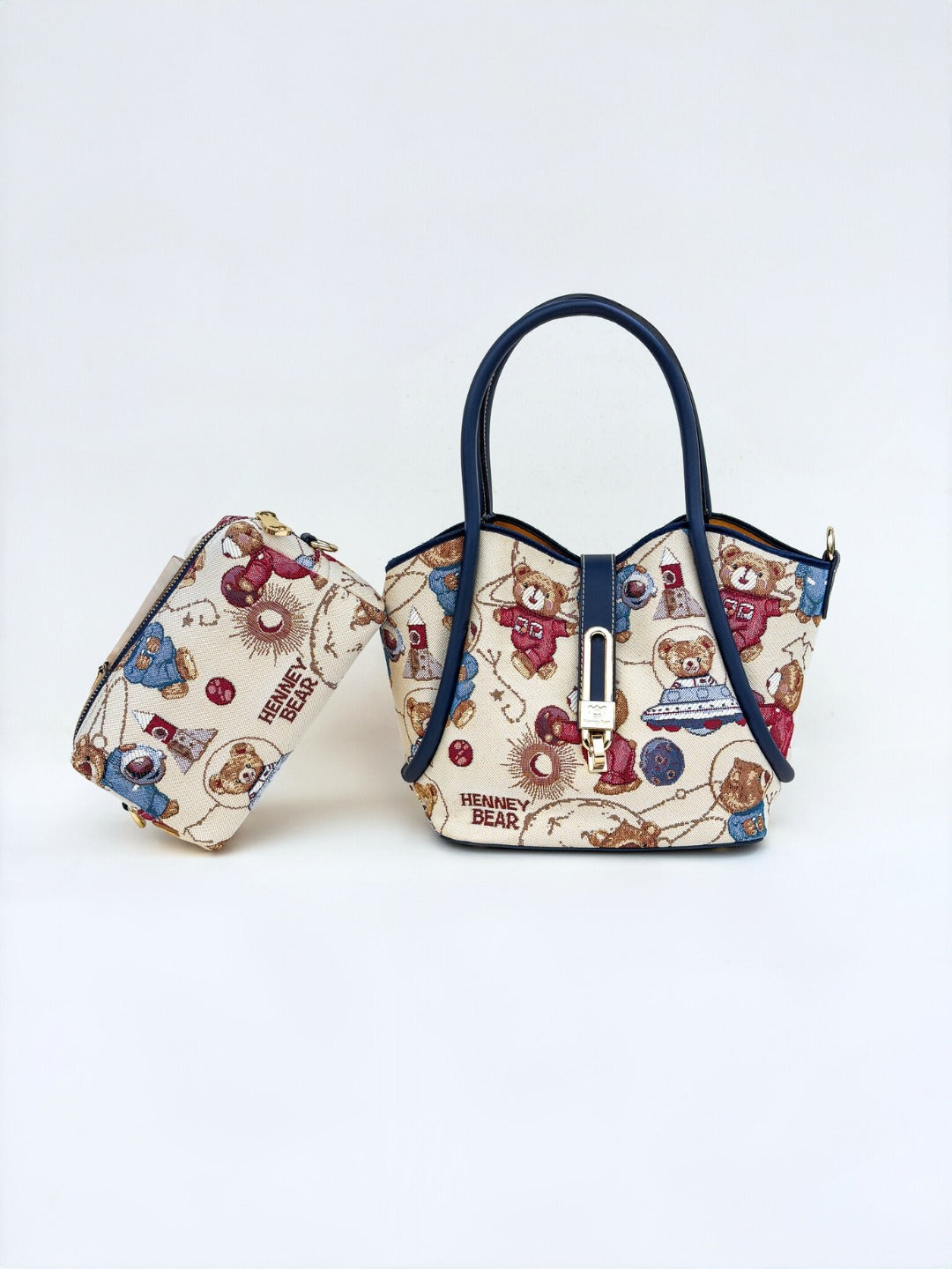 Meta Bear Top Handle Bag (Set of 2)