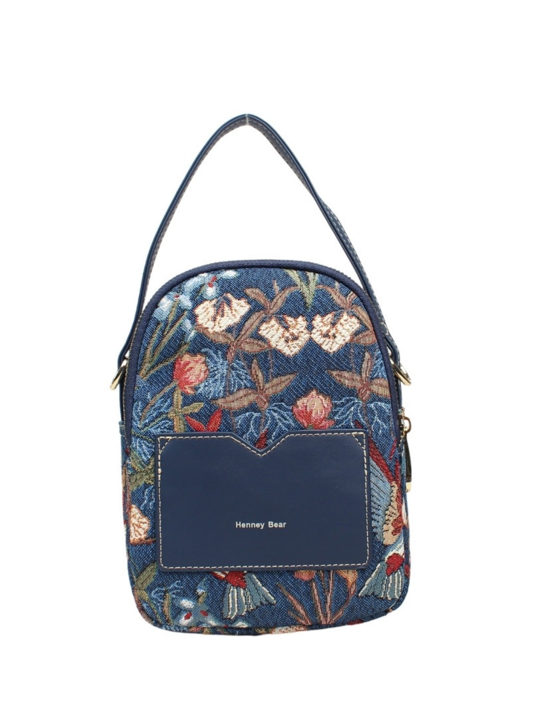 Blue Hummingbird Crossbody Bag