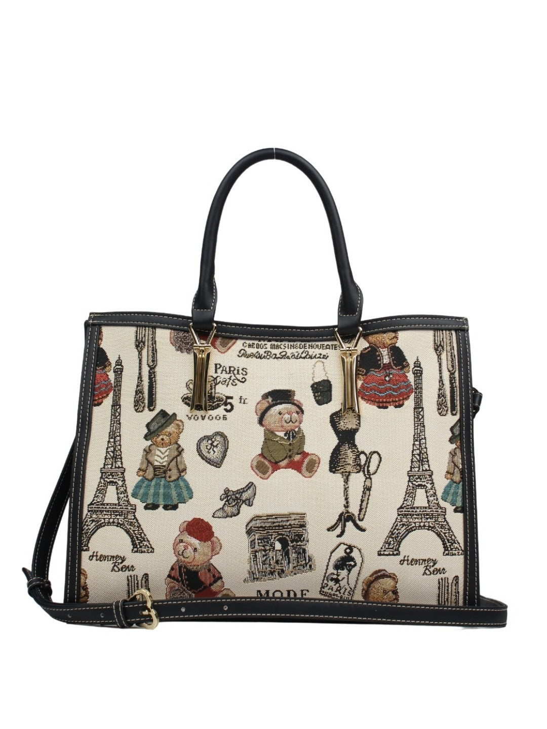 Paris Bear Top Handle