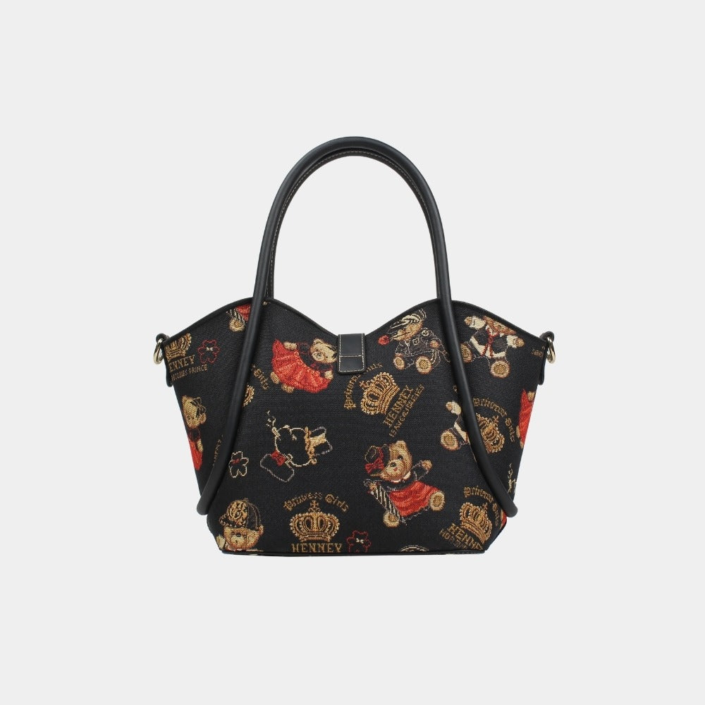 Crown Bear Top Handle Bag (Set of 2)
