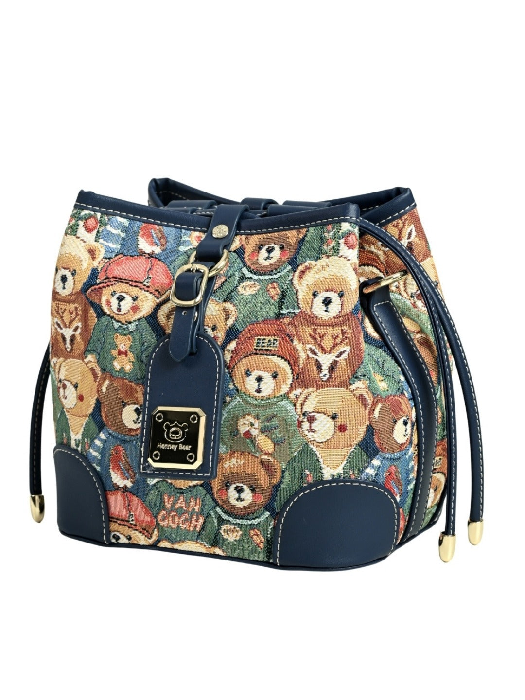 Green Bear Bucket Bag