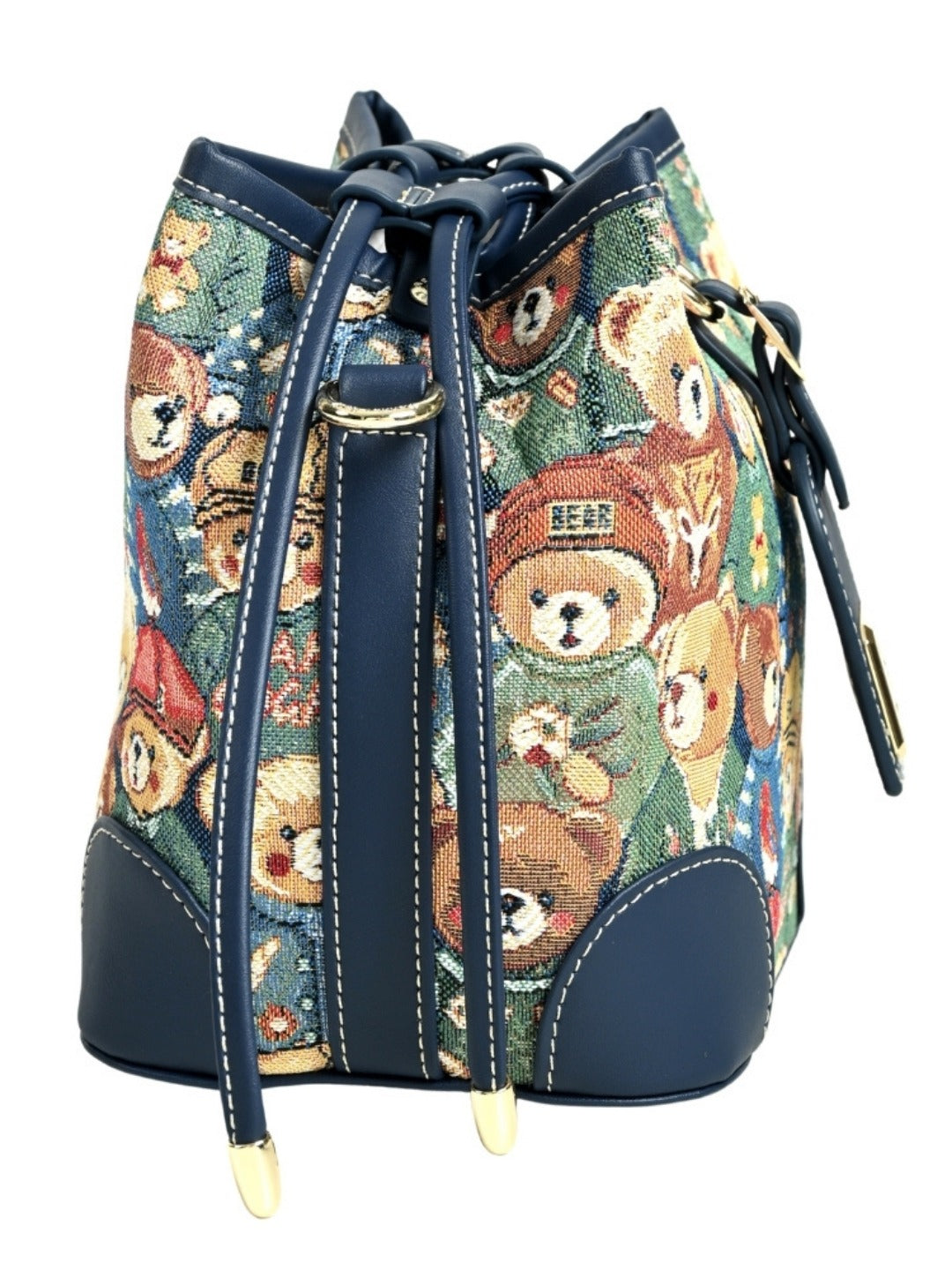 Green Bear Bucket Bag