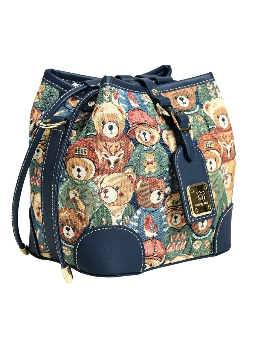 Green Bear Bucket Bag