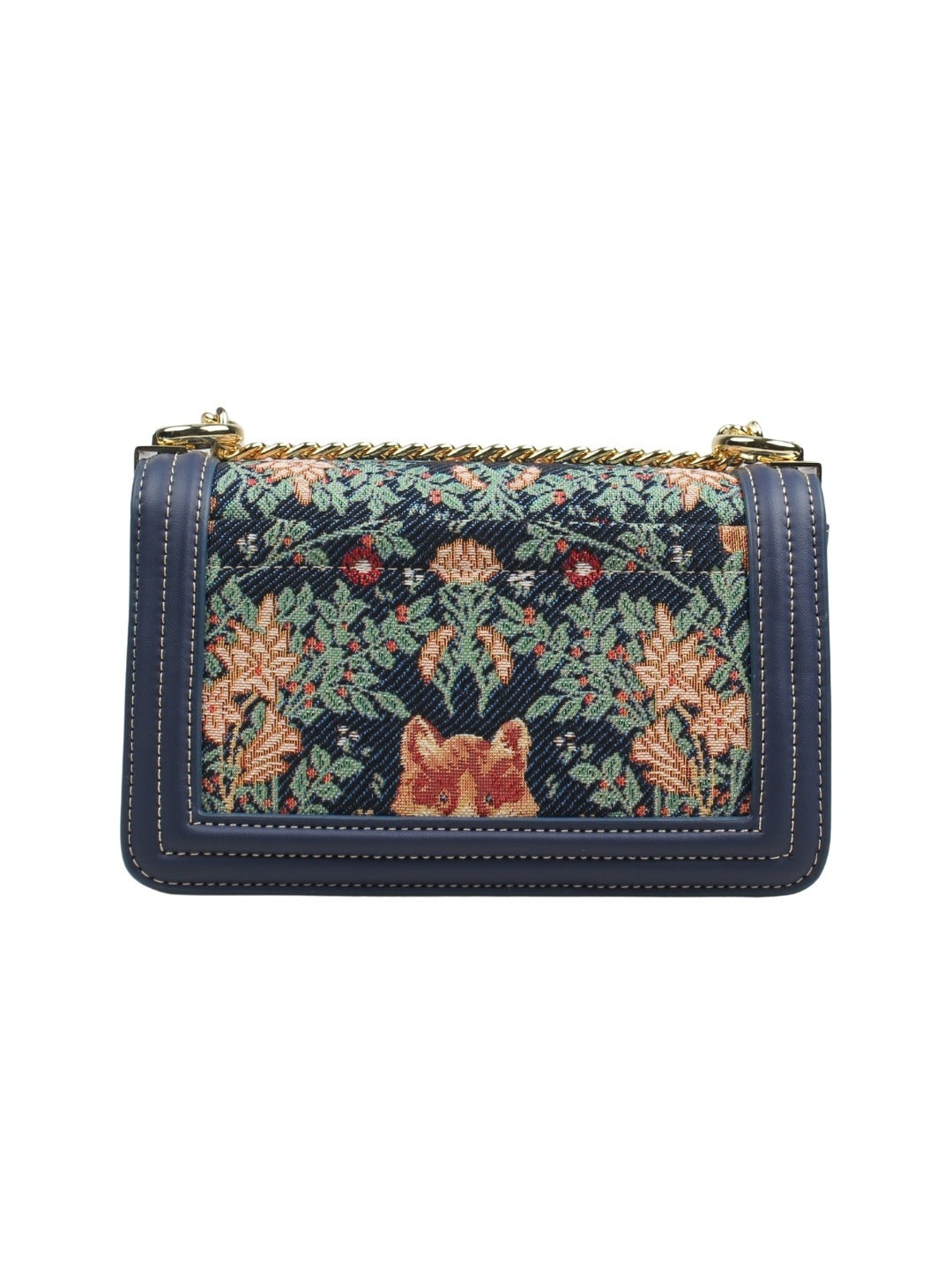 Bear And Fox Sling Bag With Chain Strap