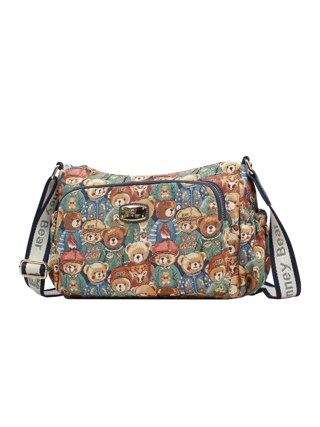 Green Bear Crossbody Bag