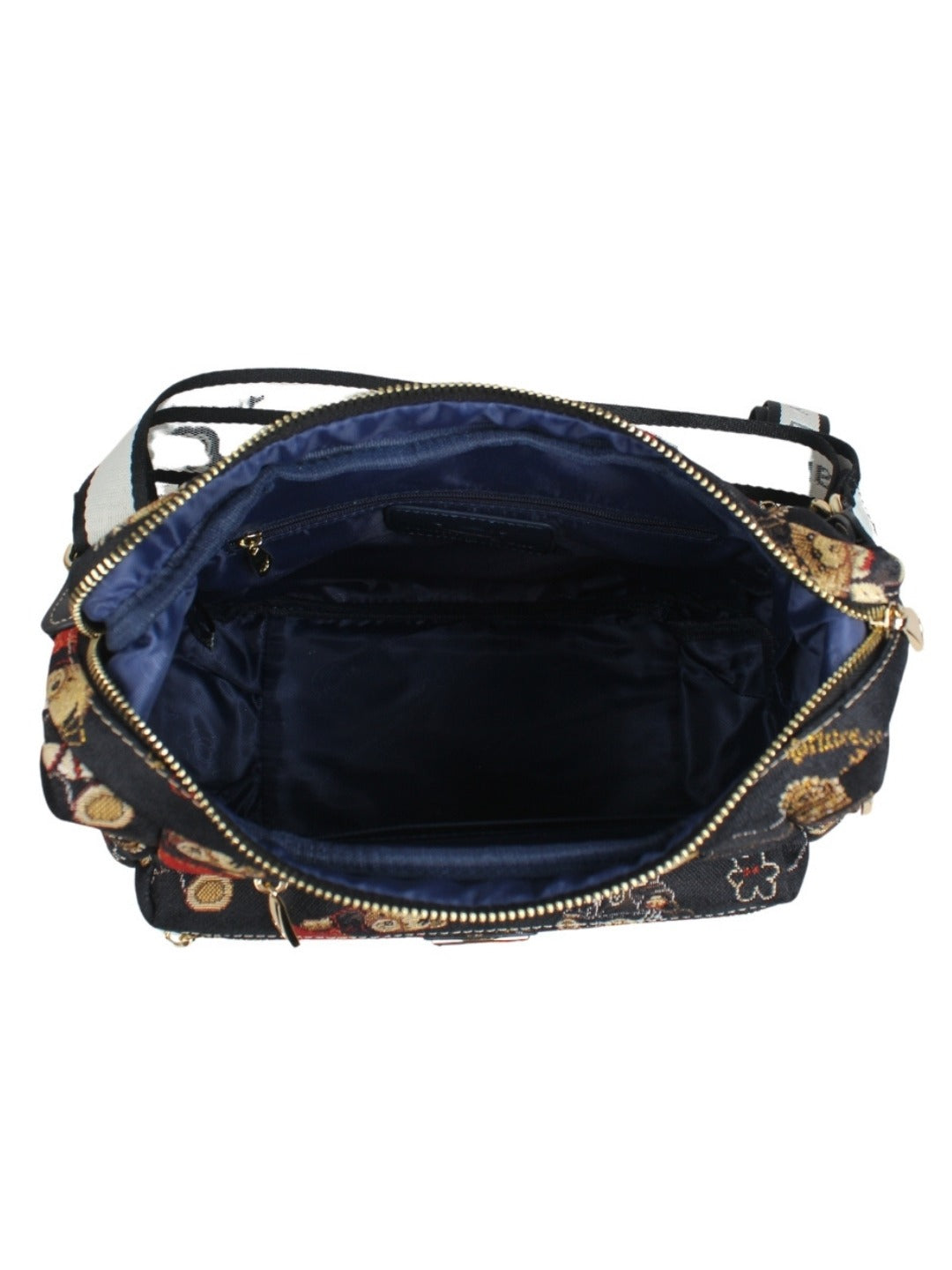 Crown Bear Shoulder Bag/ Hobo