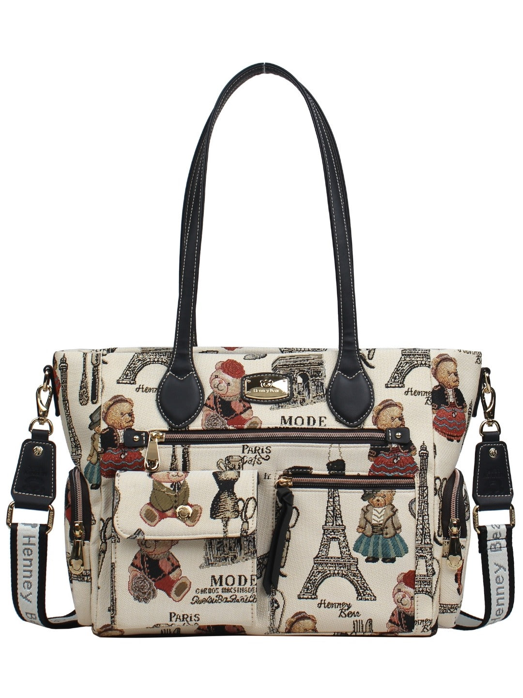 Paris Bear Tote Bag