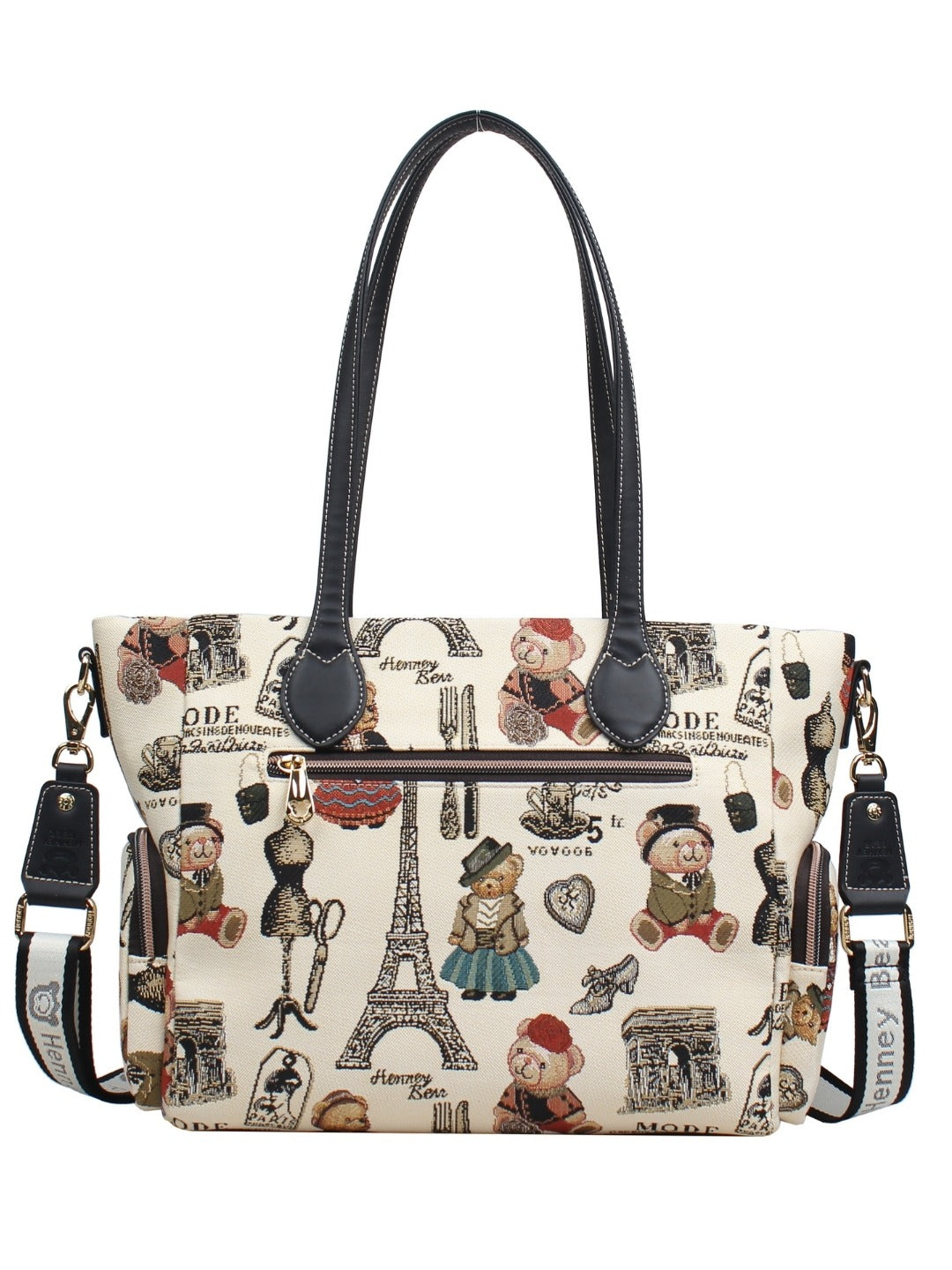 Paris Bear Tote Bag
