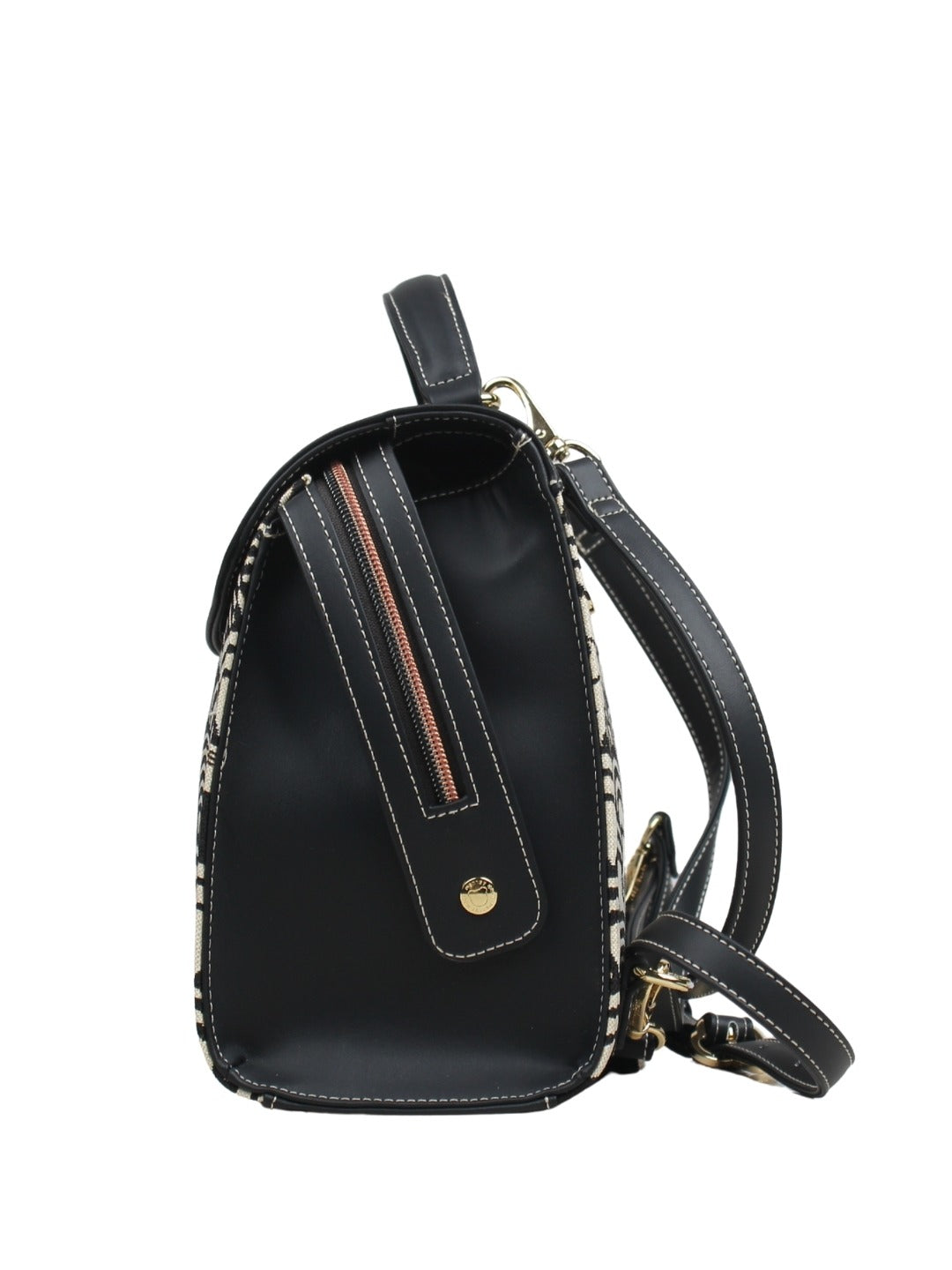 Black White Wave Backpack