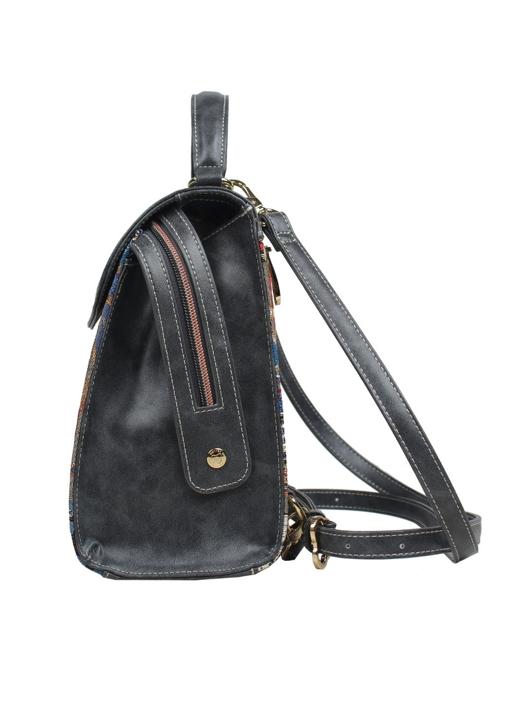 Medal Plate Grey Backpack