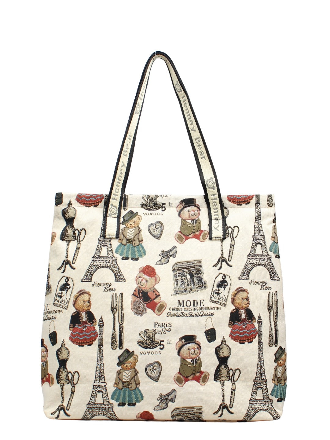 Paris Bear Tote Bag