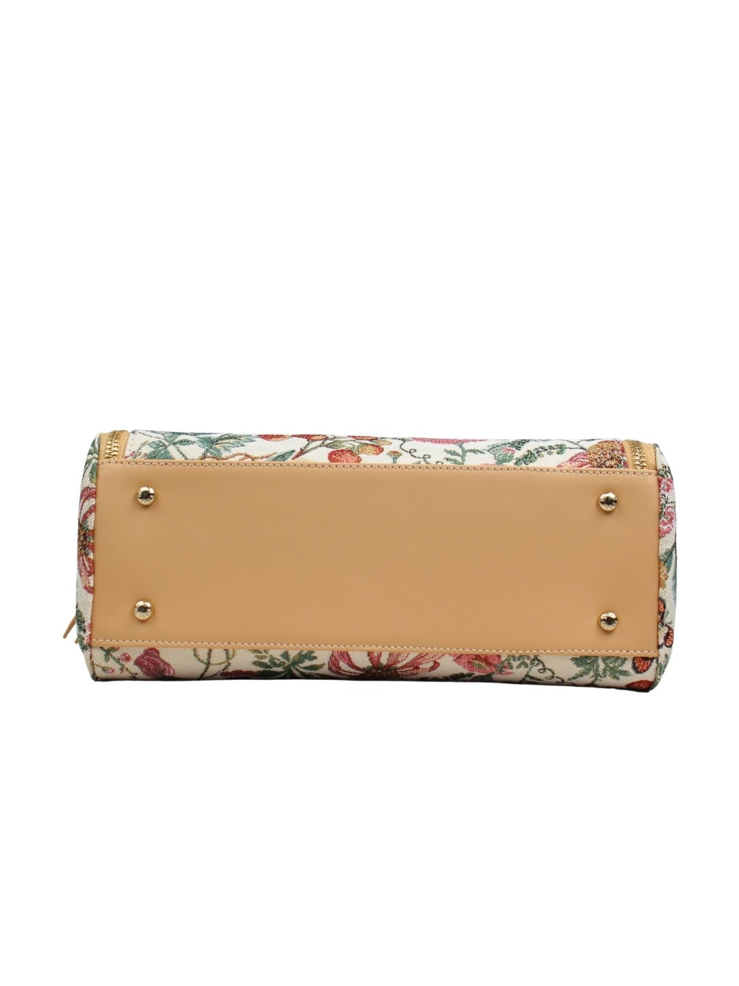 Floral Summer Beige Top Handle