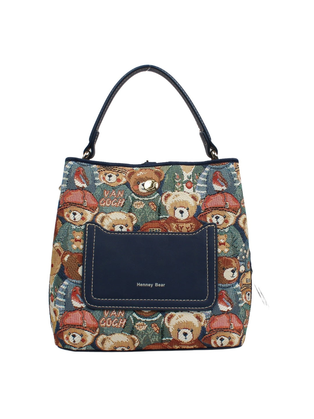 Green Bear Bucket Bag