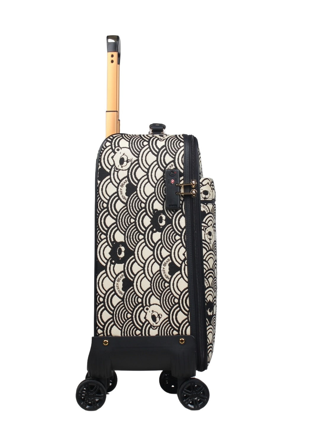 20 Inch Black White Wave Cabin Luggage