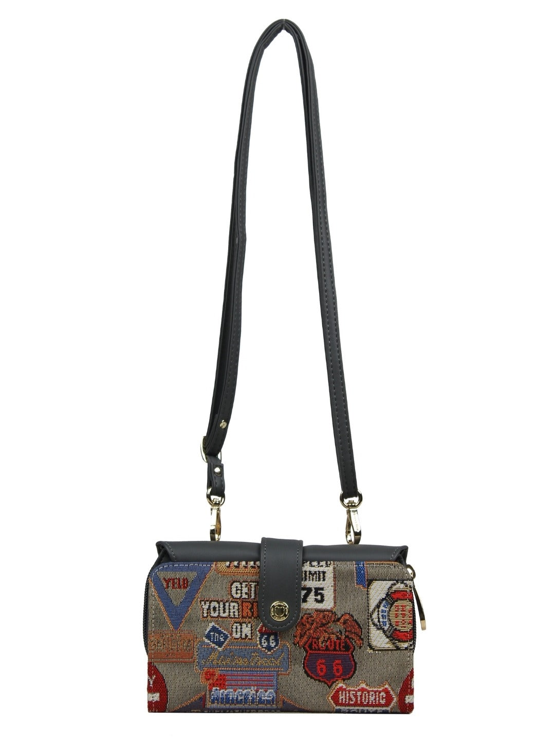 Medal Plate Grey Purse