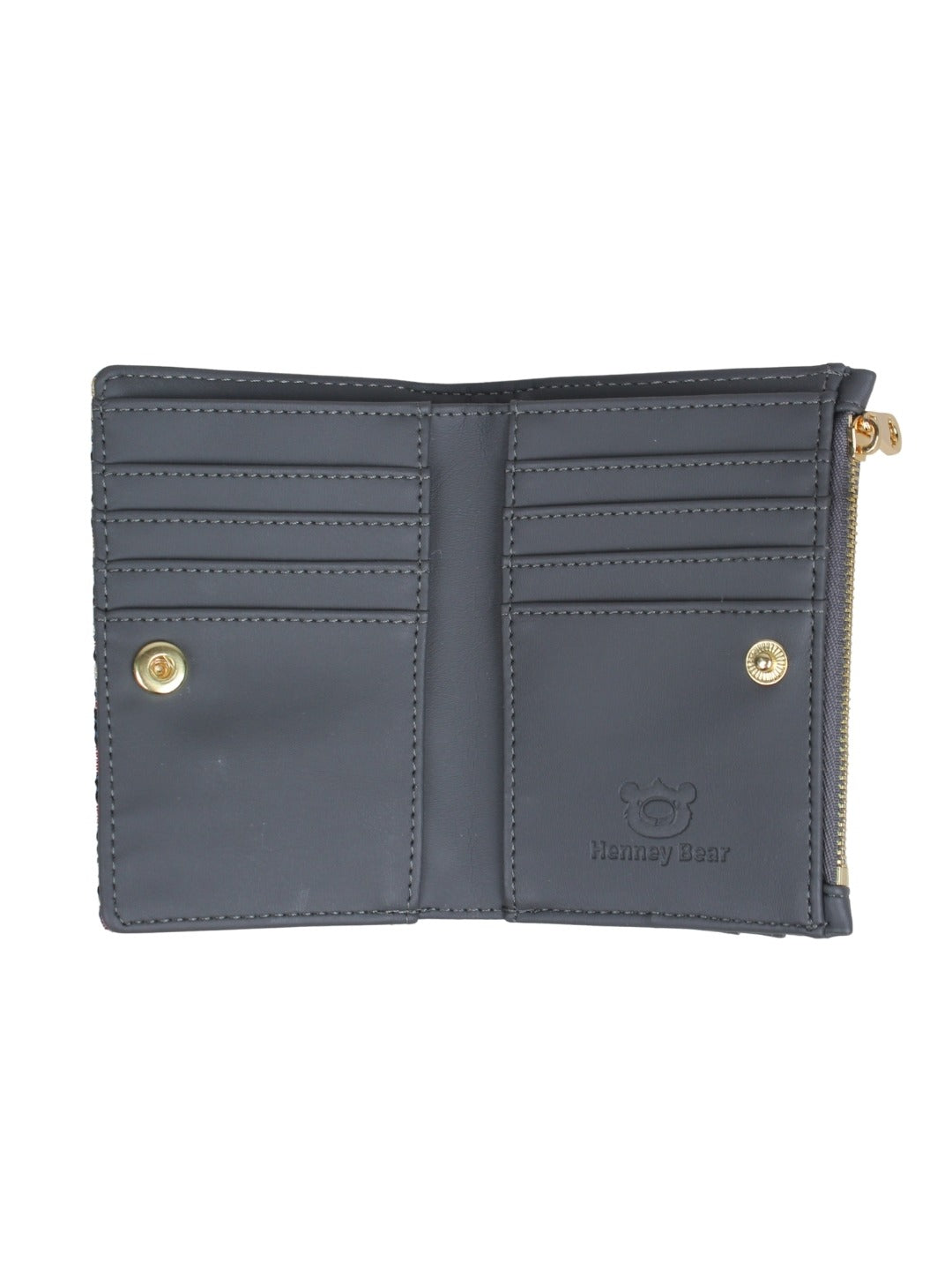Medal Plate Grey Purse