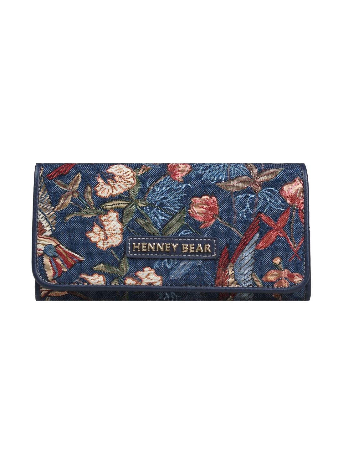 BLUE HUMMINGBIRD PURSE/WALLET