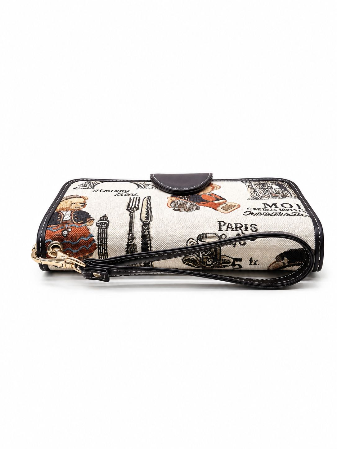 PARIS BEAR WRISTLET