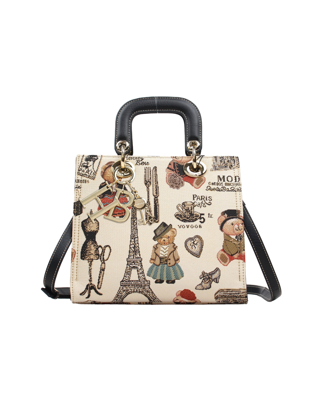 Paris Bear Top Handle