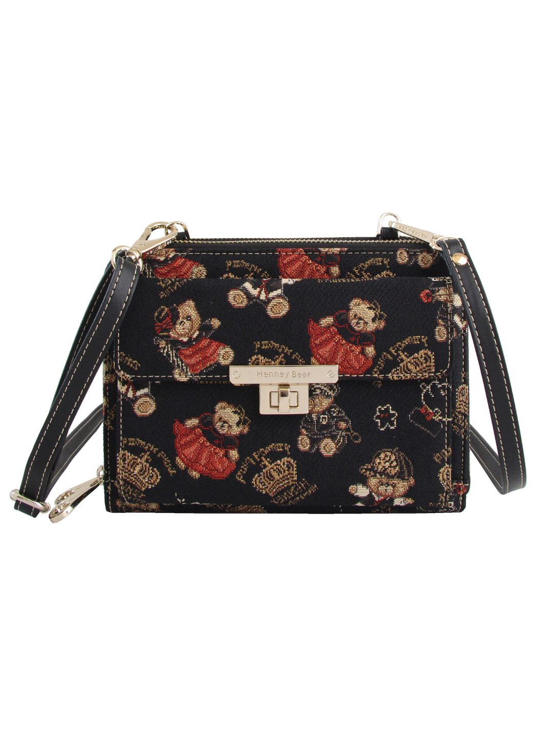 Crown Bear Crossbody Bag