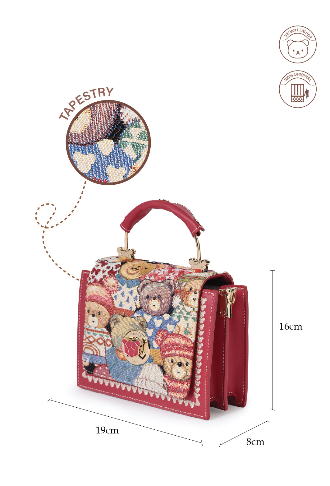 Cute Bear Sling Bag