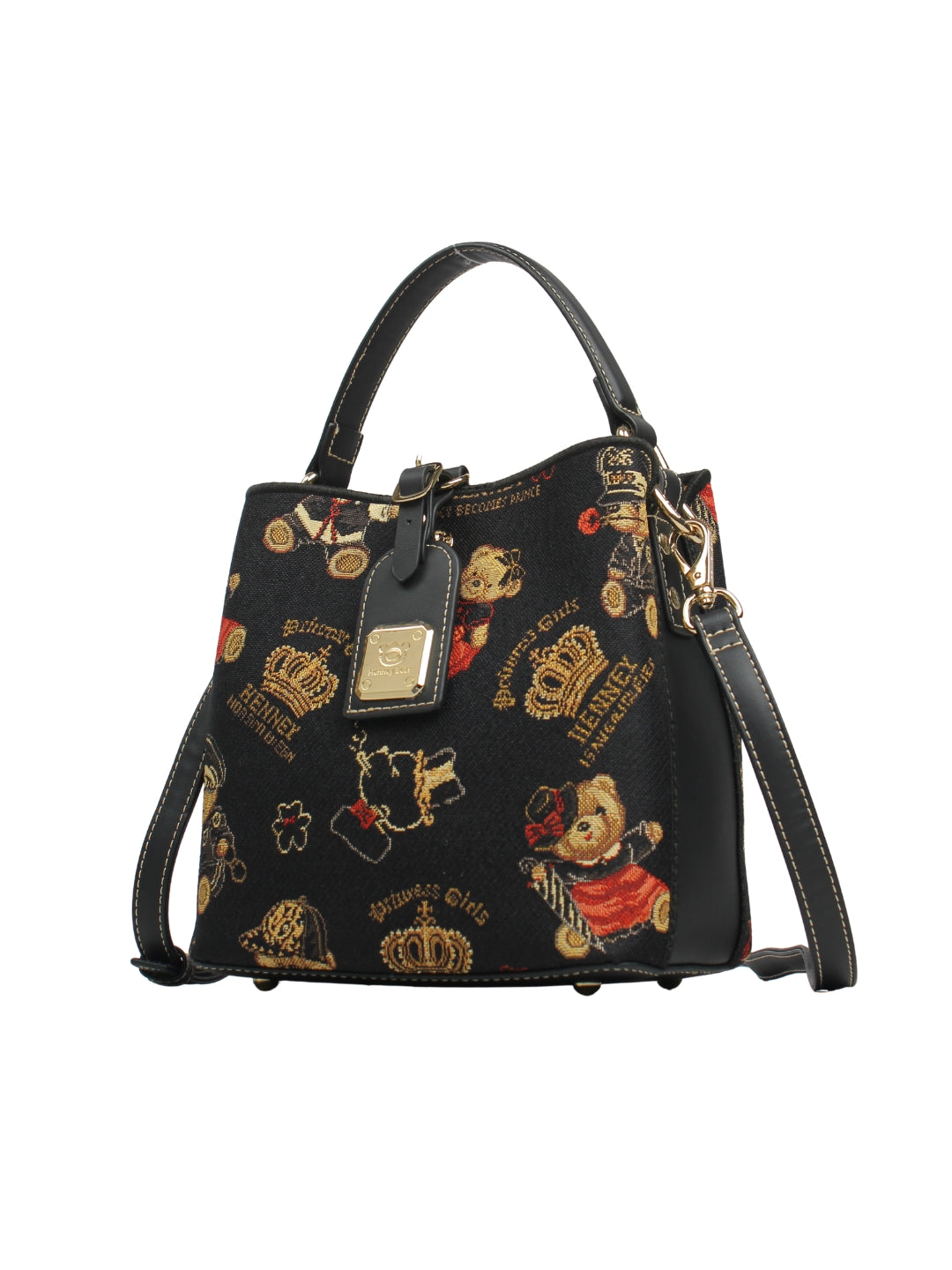Crown Bear Bucket Bag
