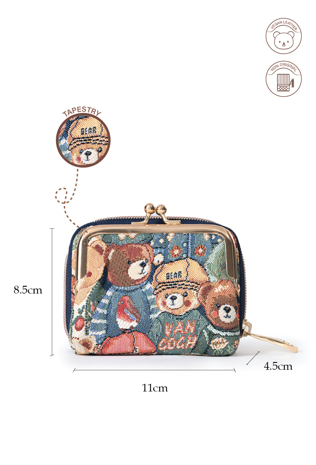 Green Bear Purse