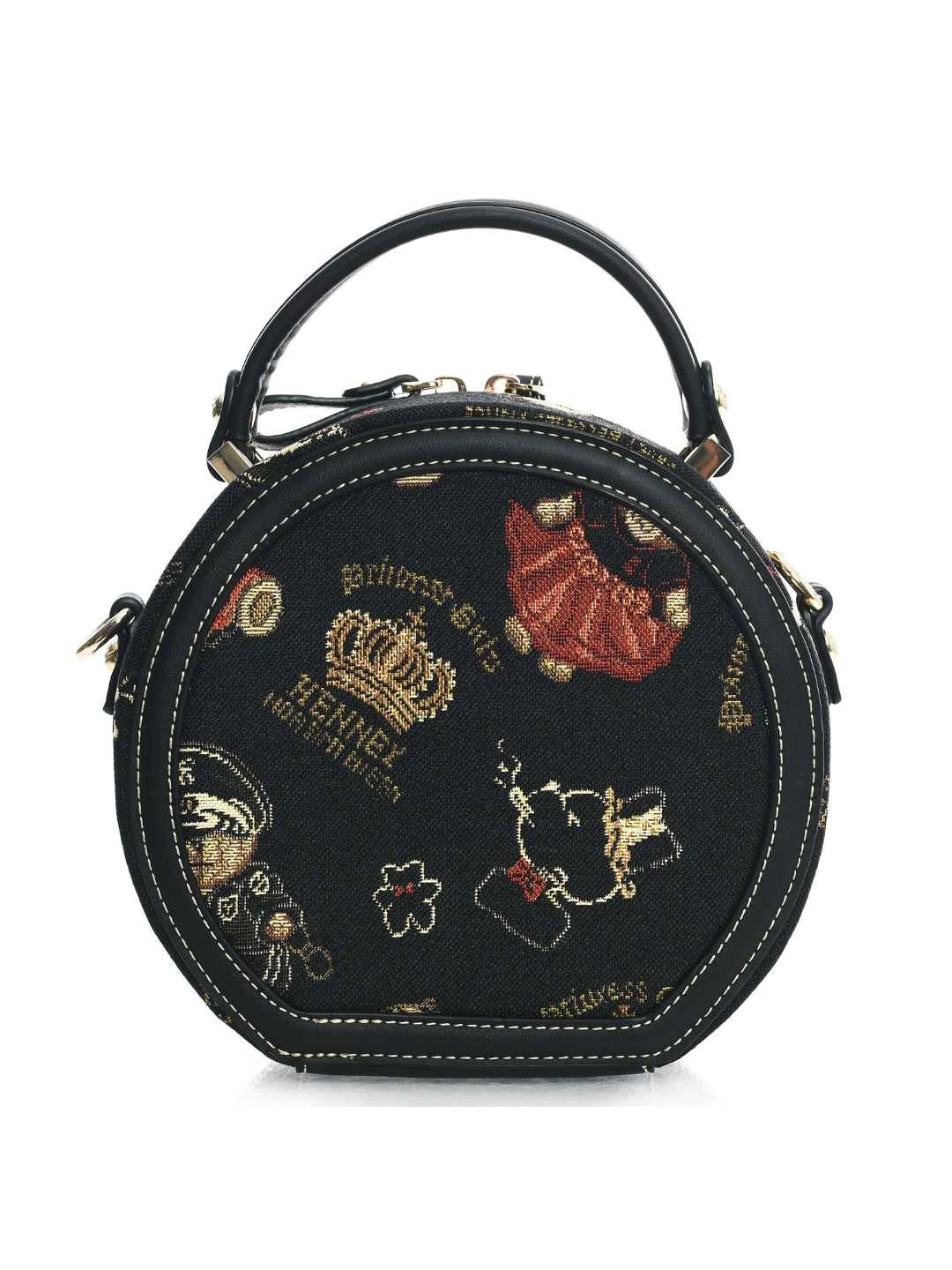 Crown Bear Round Bag