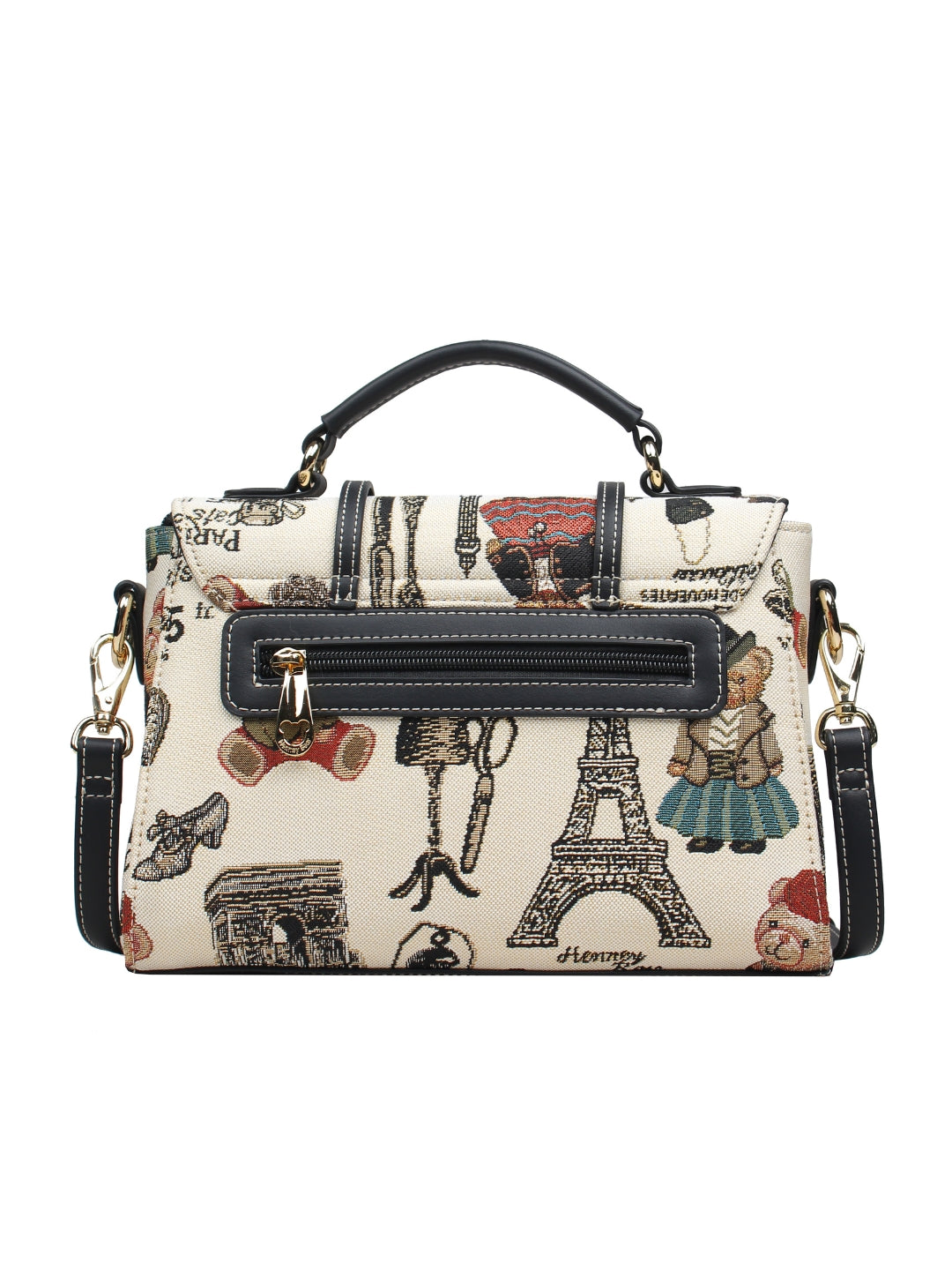 Paris Bear Top Handle
