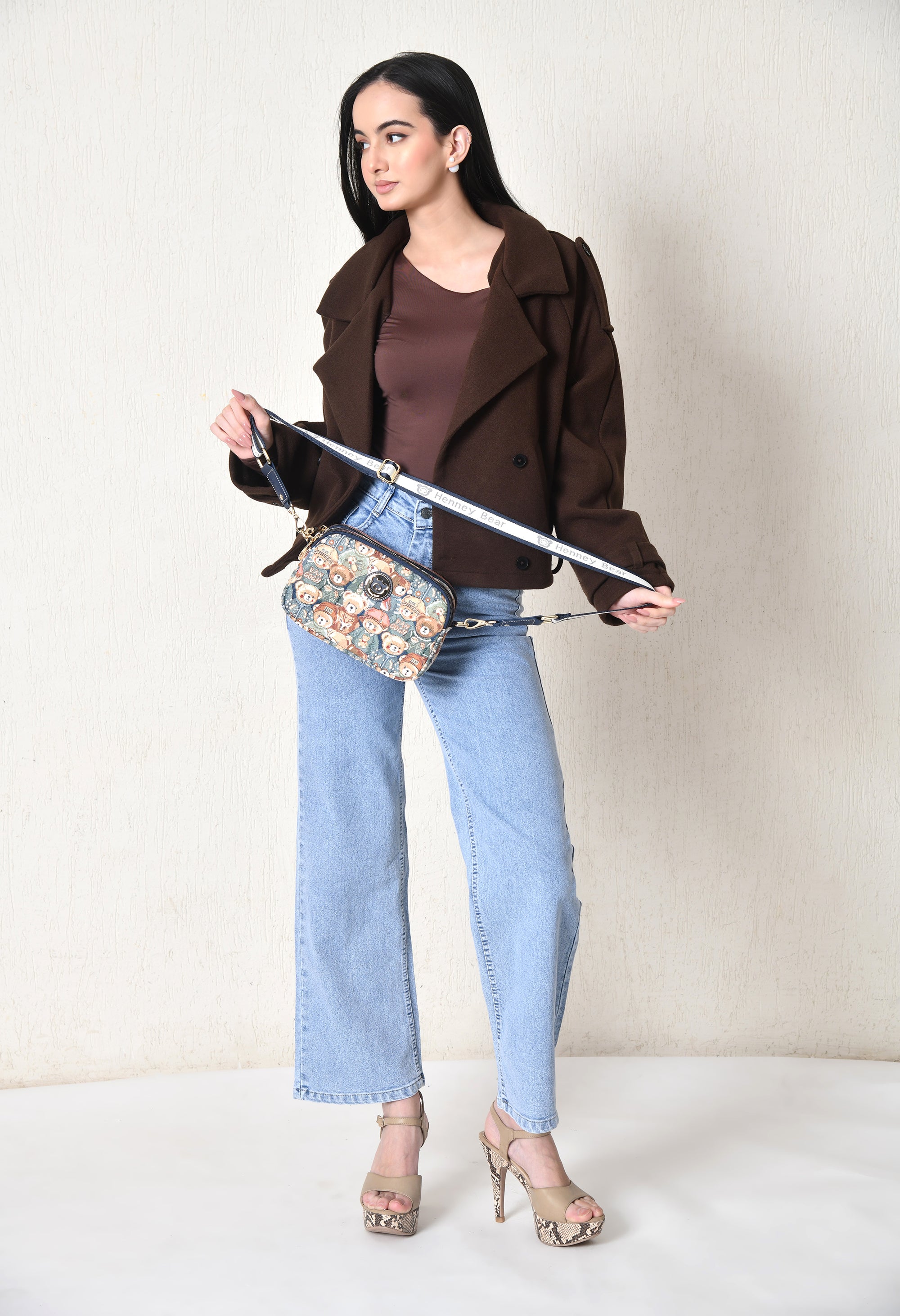 Green Bear Crossbody Bag