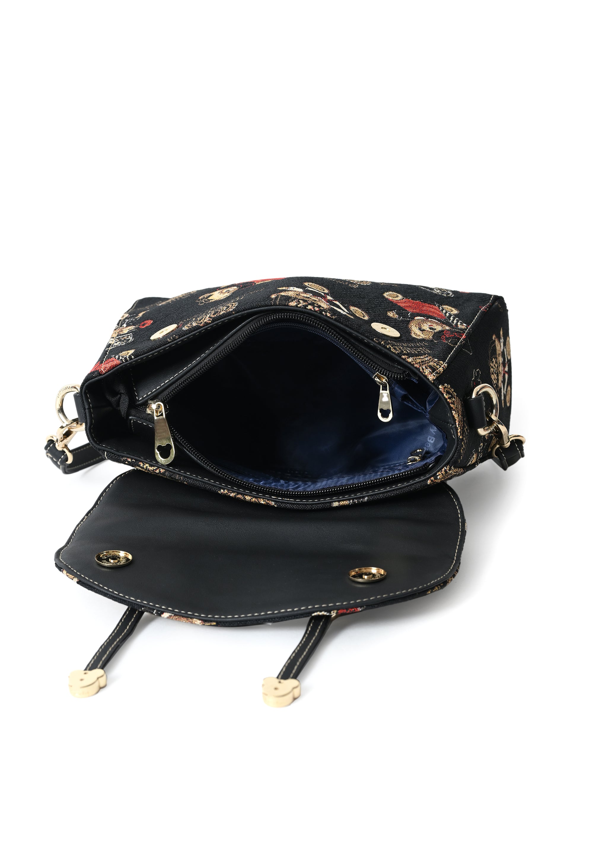 Crown Bear Top Handle Bag