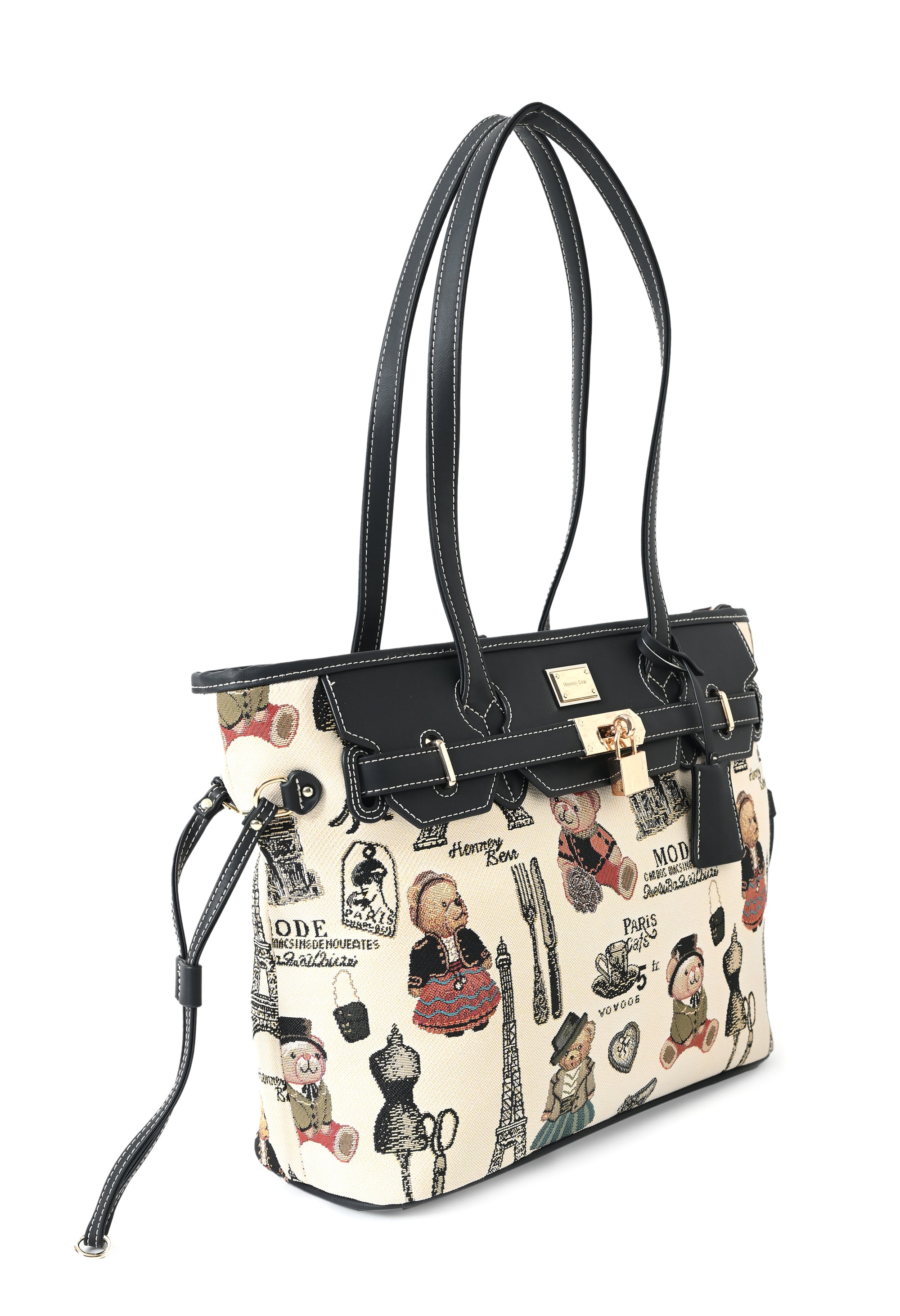 Paris Bear Tote Bag
