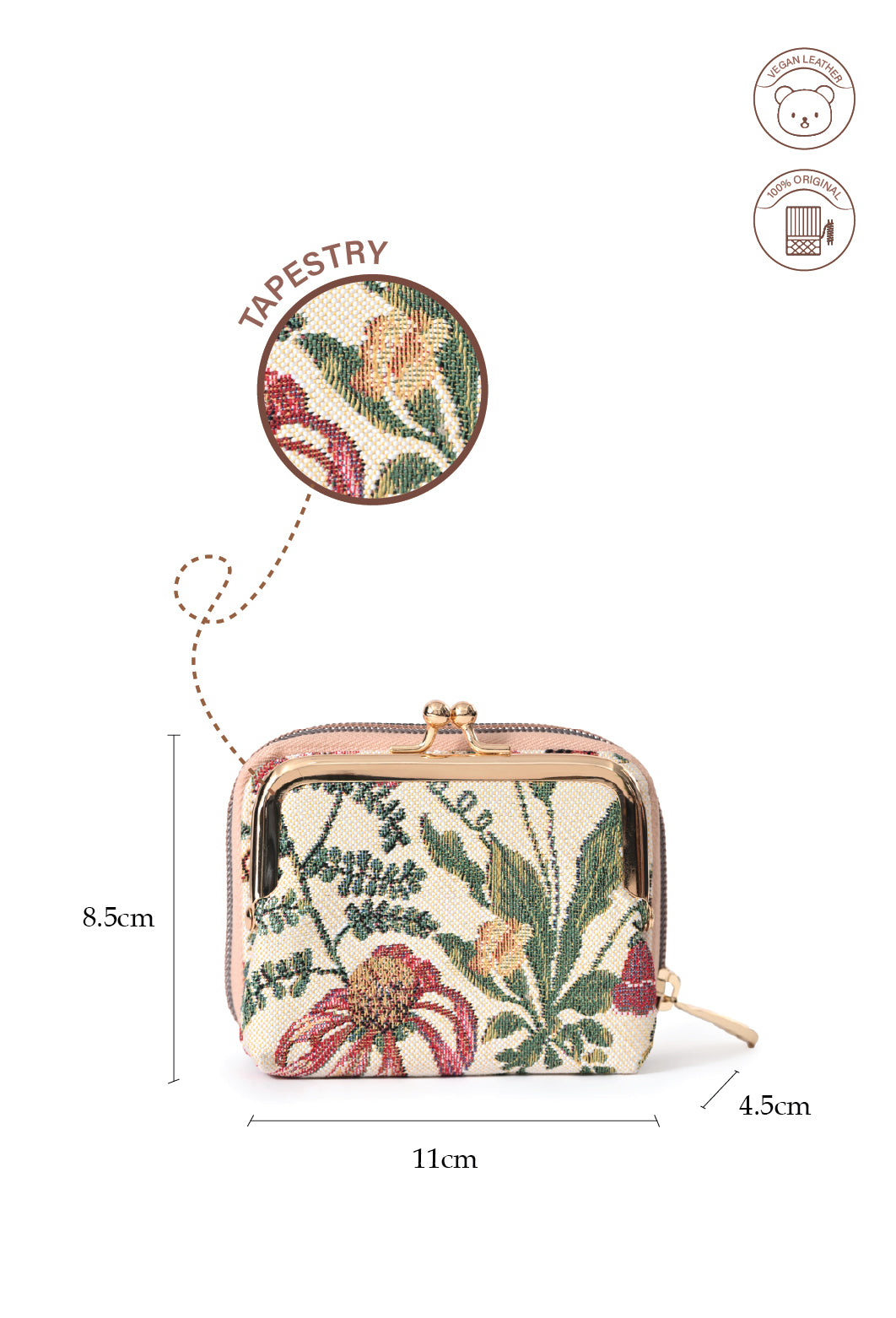 Floral Summer Beige Purse