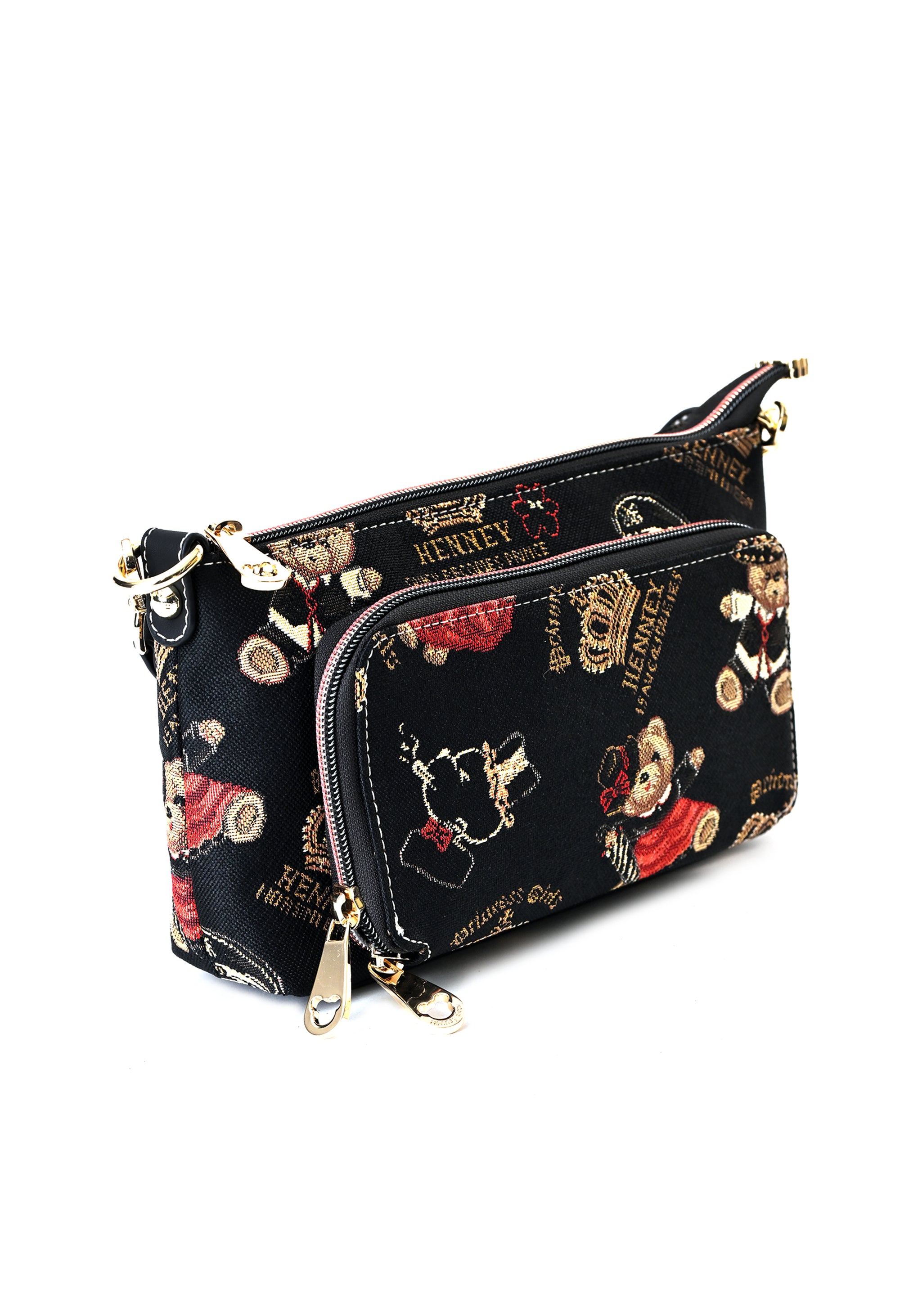 Crown Bear Crossbody Bag