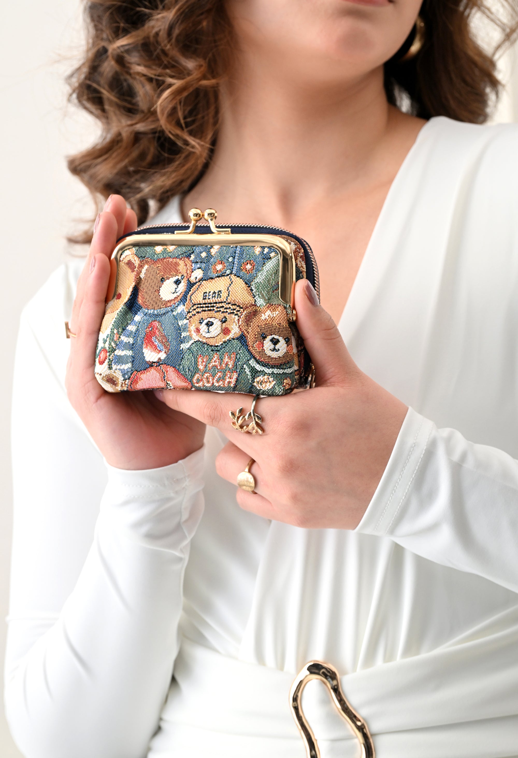 Green Bear Purse