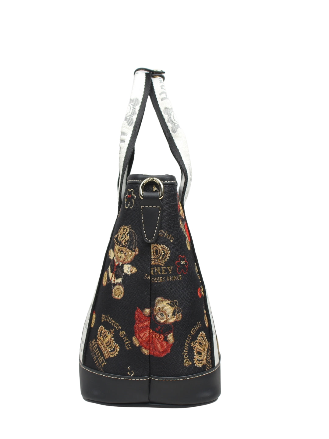 Crown Bear Top Handle Bag