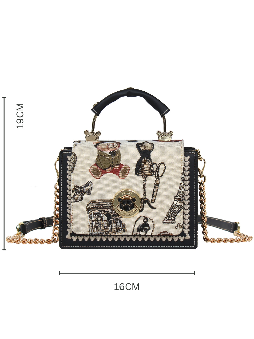 Paris Bear Sling Bag