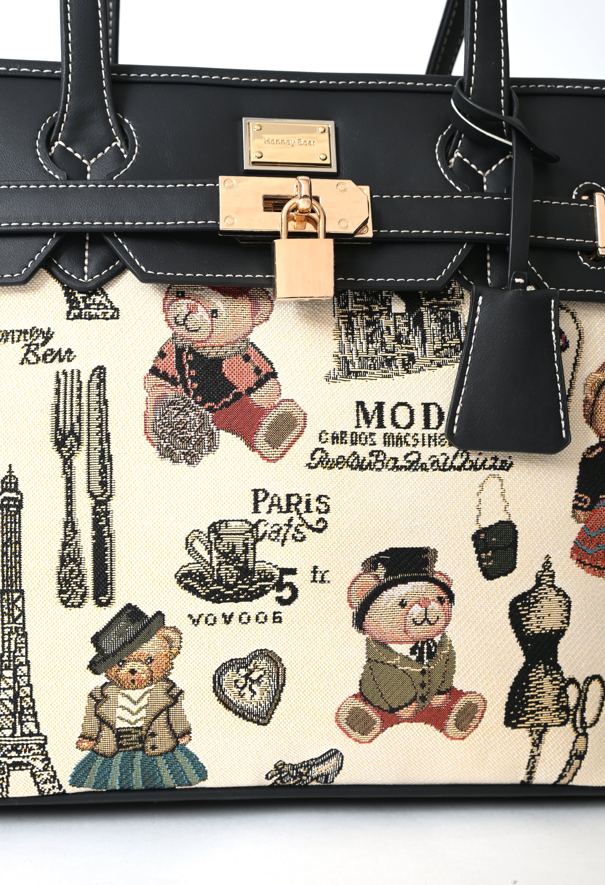 Paris Bear Tote Bag