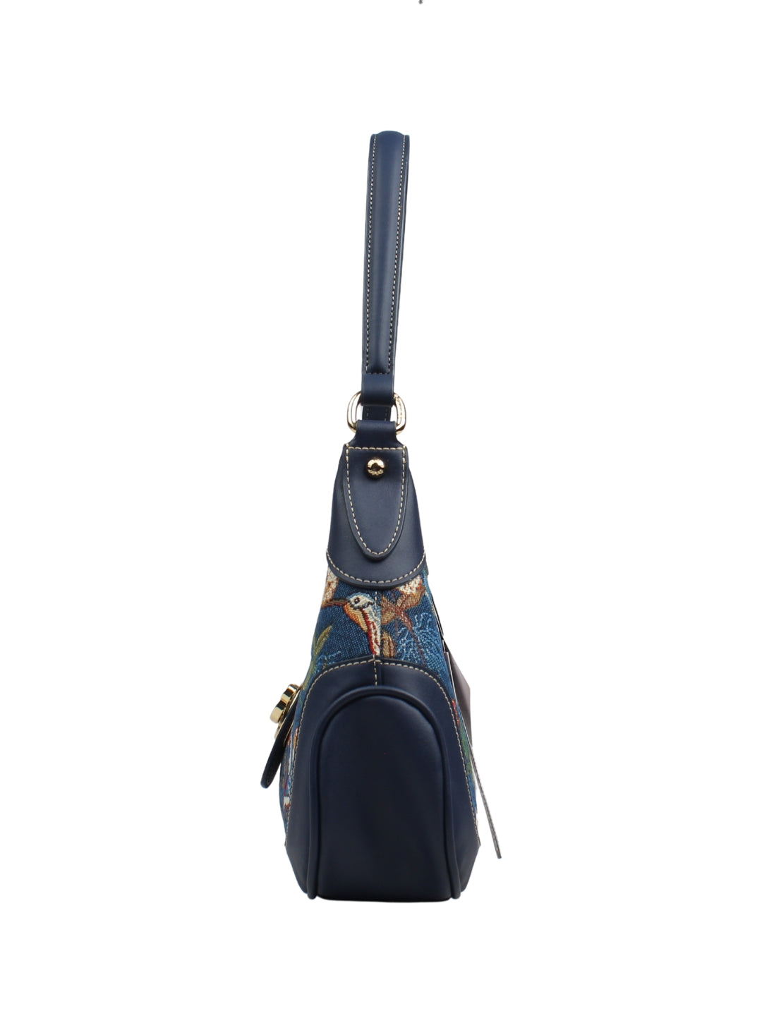 Blue Hummingbird Shoulder Bag