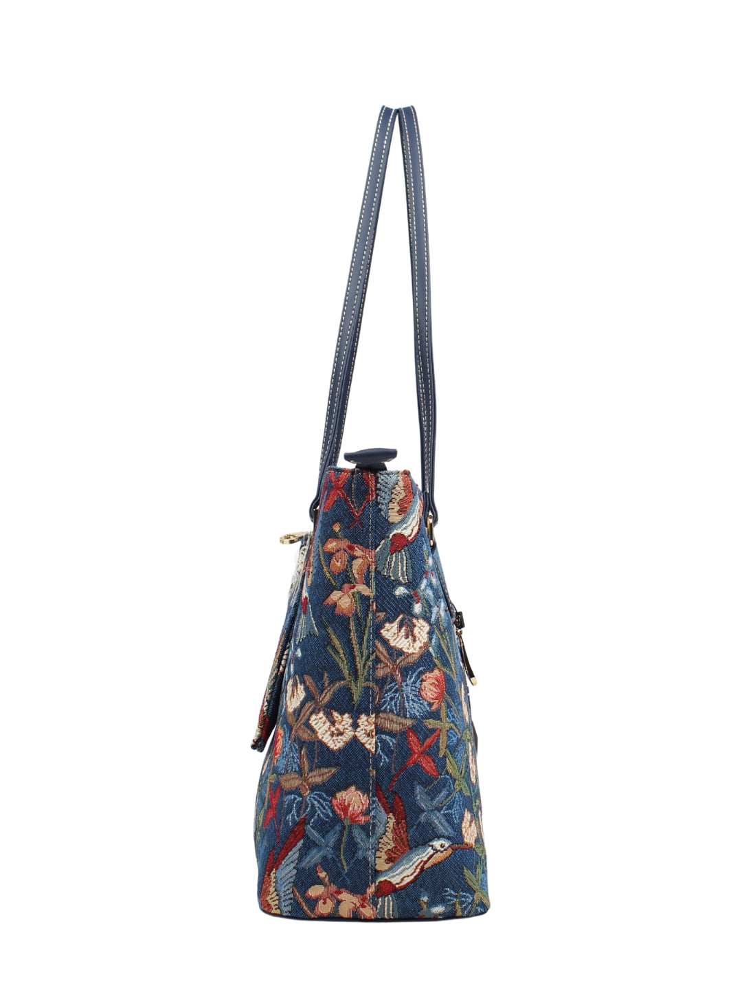 Blue Hummingbird Shoulder Bag