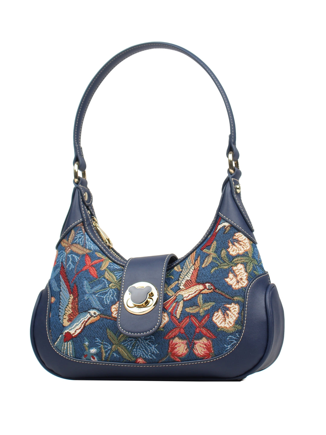 Blue Hummingbird Shoulder Bag