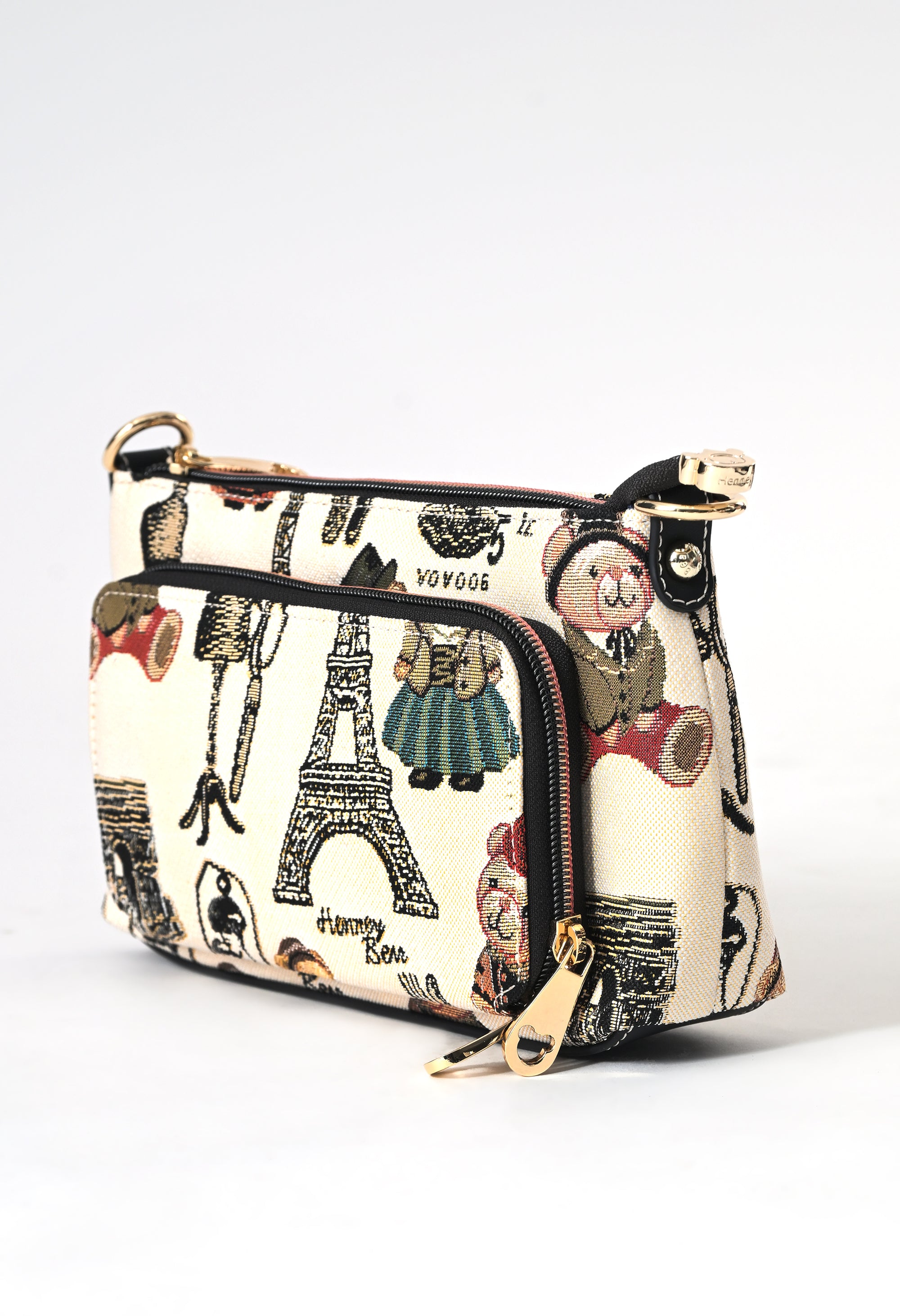 Paris Bear Crossbody Bag