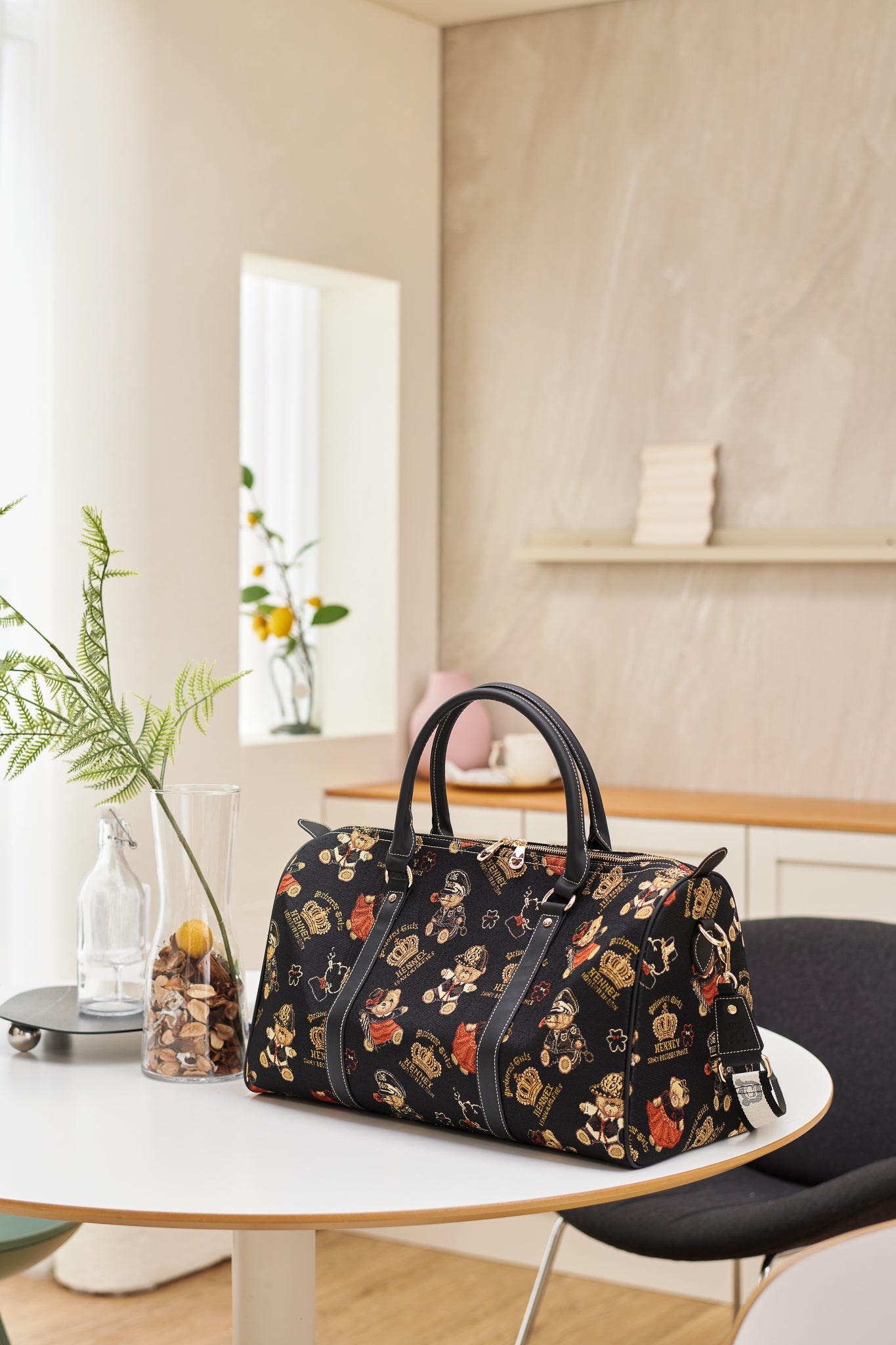 Crown Bear Weekender with Shoulder Strap