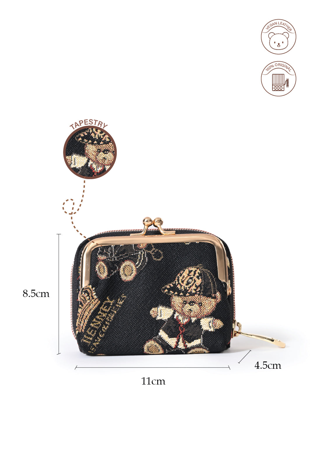 Crown Bear Purse