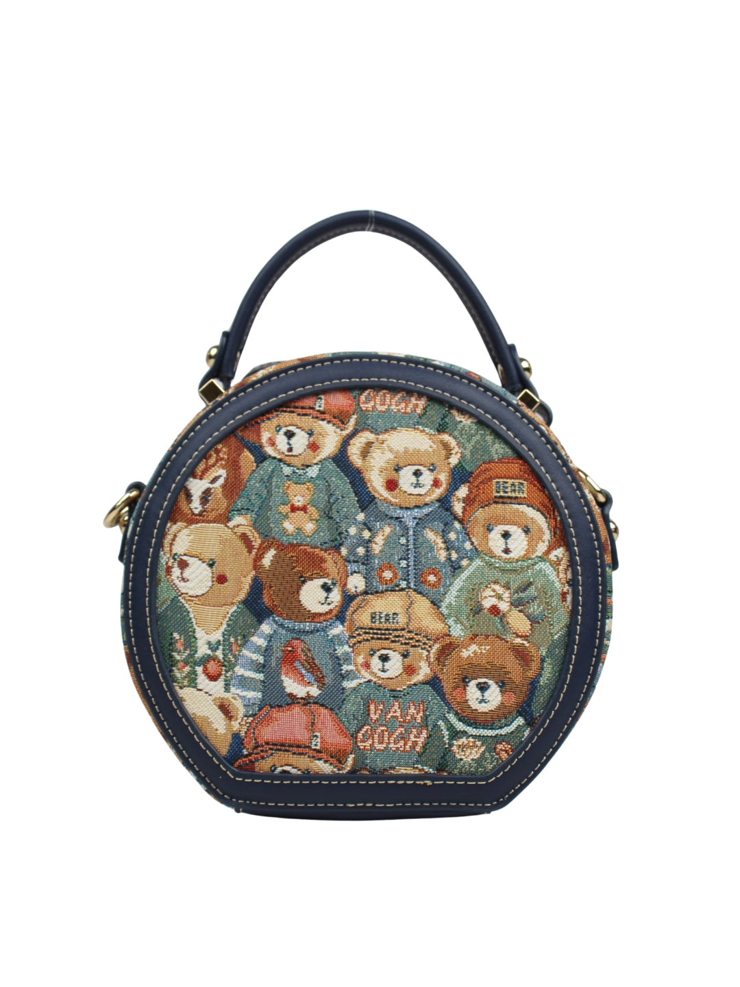 Green Bear Round Bag
