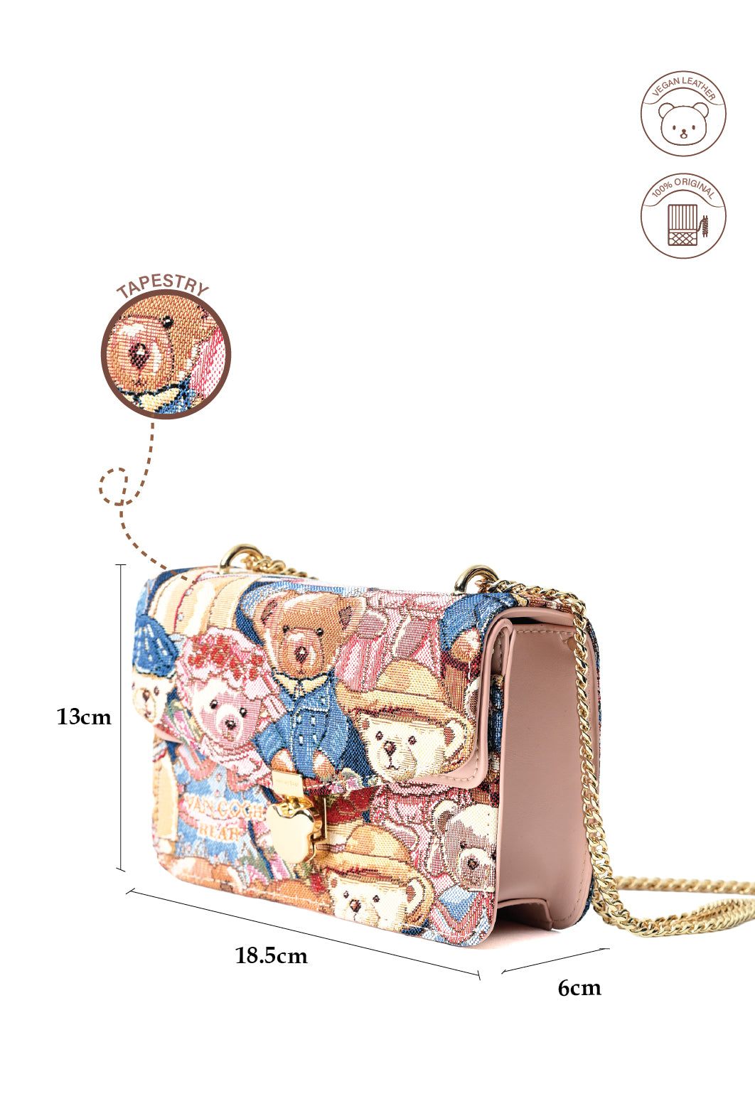 Vincent Bear Sling Bag