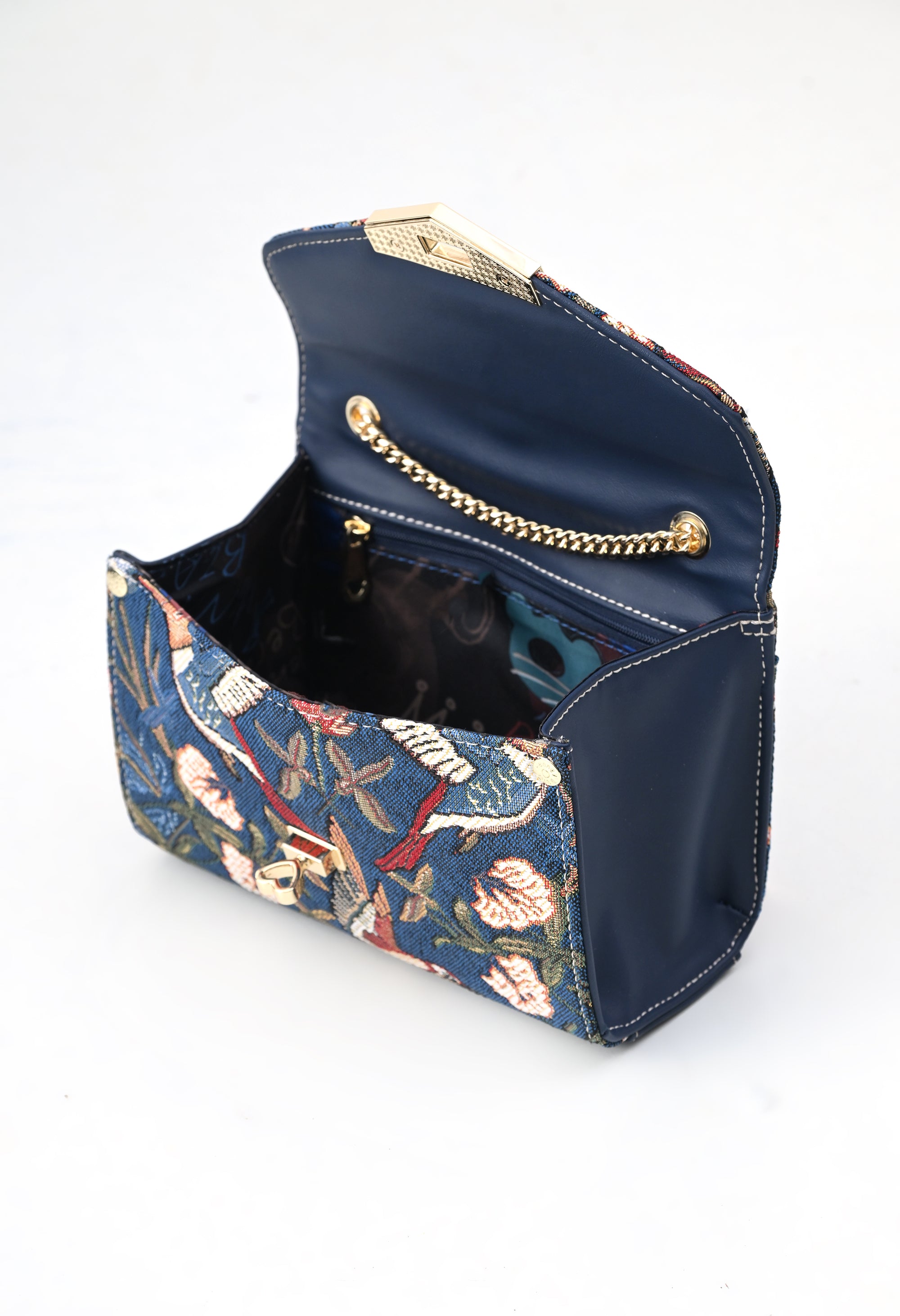 Blue Hummingbird Sling Bag