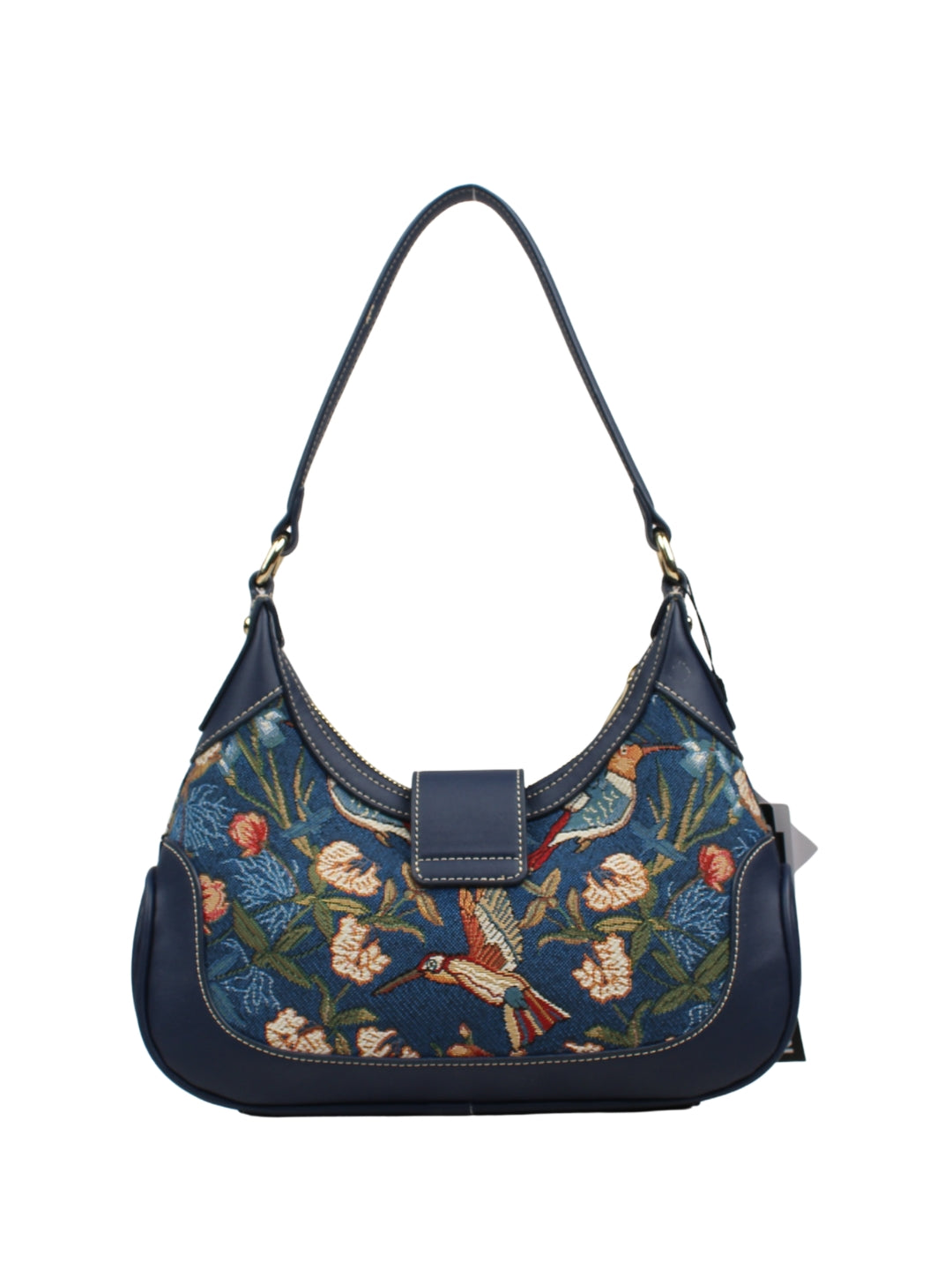 Blue Hummingbird Shoulder Bag