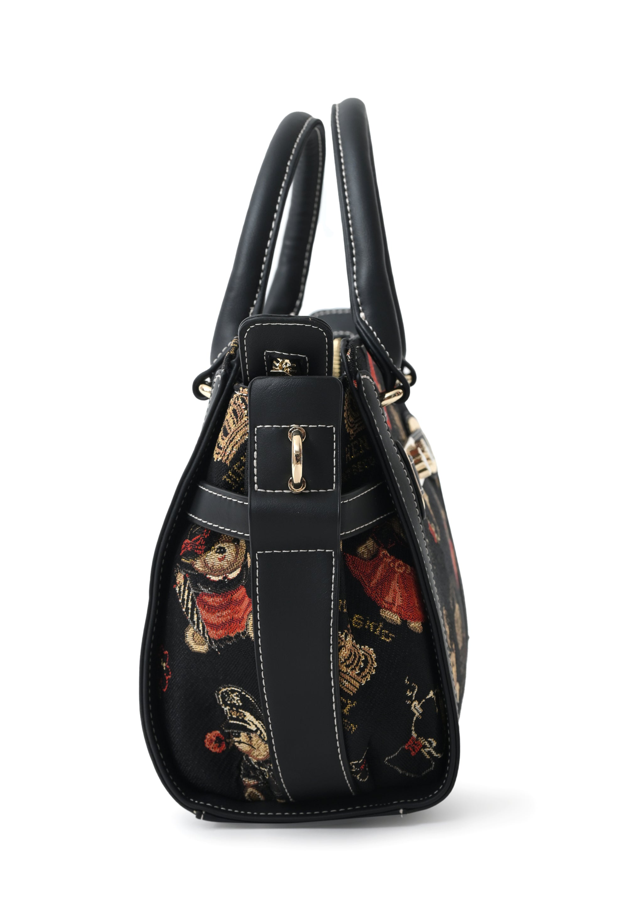 Crown Bear Top Handle Bag
