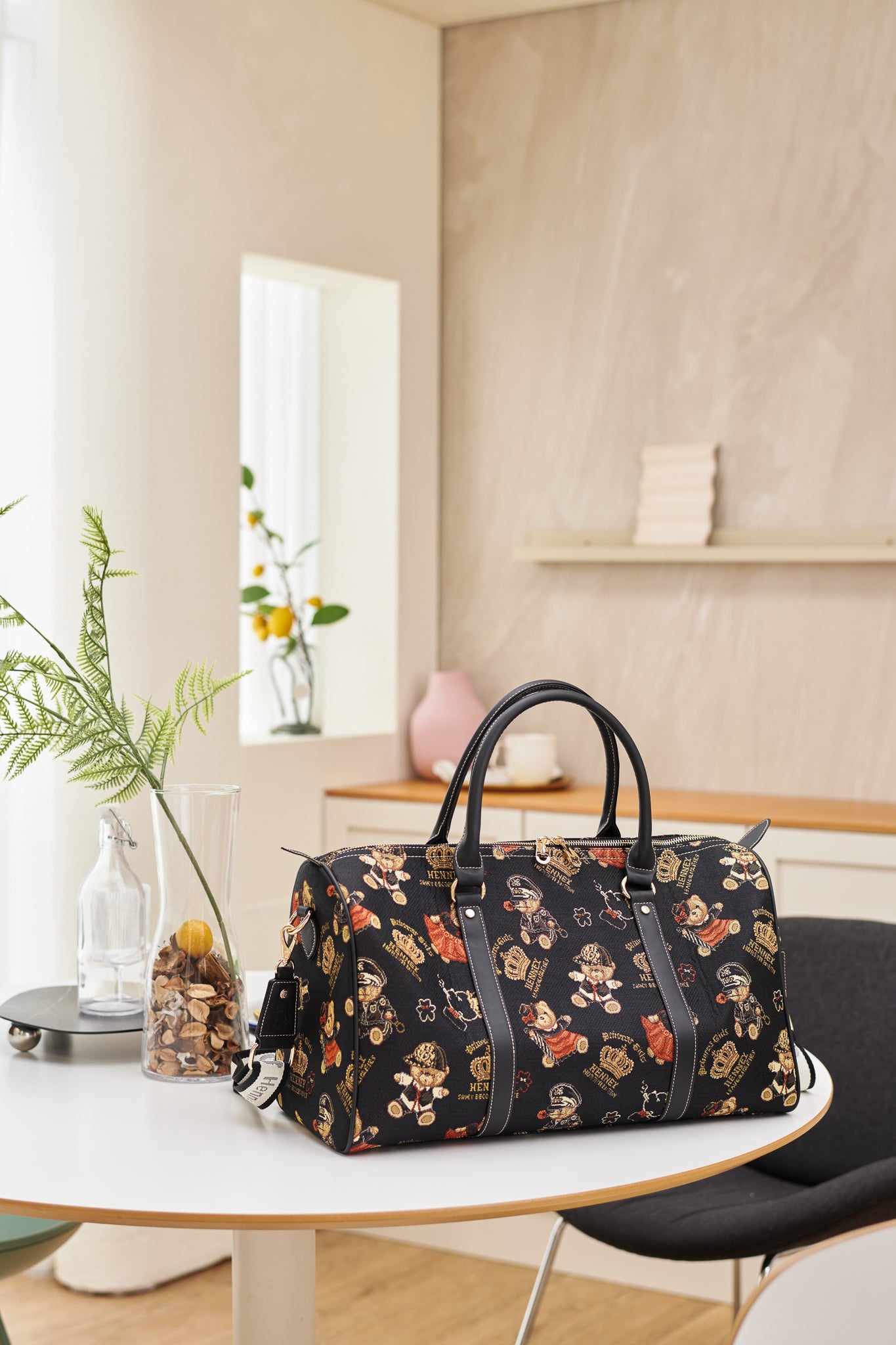Crown Bear Weekender with Shoulder Strap